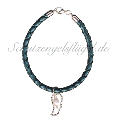 'Summer Love' Armband petrol mit Perle