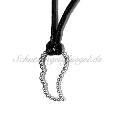 Schutzengelsflügel einflügelig Größe S<br>in 925/000 Sterling-Silber