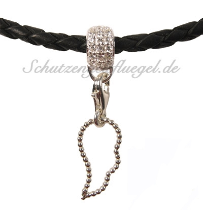 NEU: der Schutzengelsflügel-Charm XS mit Zirkoniaeinhänger