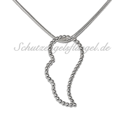 Schutzengelsflügel einflügelig Größe M in 925/000 Sterling-Silber